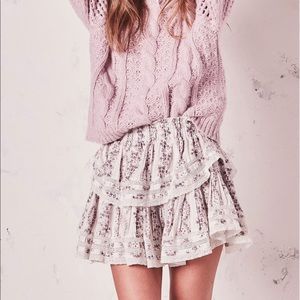 LoveShackFancy ruffle skirt Boho chic